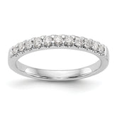14K White Gold 1/3 carat Diamond Complete Wedding Band
