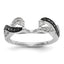 White Diamond Wrap Wedding Band in 14K White Gold, 1.5mm (1/5 ct. tw.), Size 7 - Sophia Jewelers
