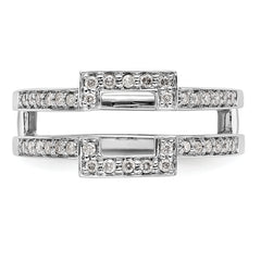 14K White Gold 3/8 carat Diamond Complete Ring Guard