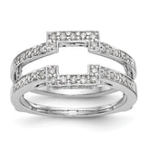 14K White Gold 3/8 carat Diamond Complete Ring Guard