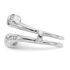 14K White Gold Diamond Guard