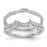 14K White Gold 1/3 carat Diamond Complete Ring Guard