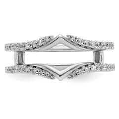14K White Gold 1/3 carat Diamond Complete Ring Guard