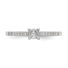 First Promise 14k White Gold 1/5 carat Round Diamond Complete Promise/Engagement Ring
