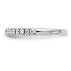 14K White Gold 3/8 carat Complete Round Diamond Band