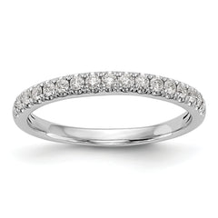 14K White Gold 3/8 carat Complete Round Diamond Band