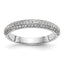 14K White Gold Diamond Band