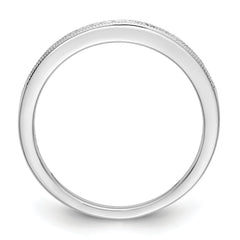 14K White Gold 1/10 carat Complete Diamond Band