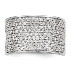 14K White Gold Micro Pave 1 carat Complete Diamond Band
