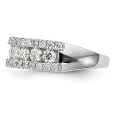 14K White Gold 1.5 carat Complete Diamond Band