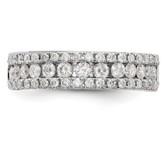 14K White Gold 1 carat Complete Diamond Band