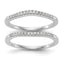 Diamond of Contoured Wedding Band in 14K White Gold, 1.8mm (1/5 ct. tw.), Size 7 - Sophia Jewelers