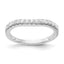 14K White Gold 5/8 carat Diamond Set of 2 Contoured Complete Wedding Bands
