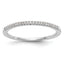 14K White Gold 1/10 carat Diamond Complete Wedding Band