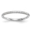14K White Gold 1/8 carat Diamond Complete Wedding Band