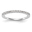 14K White Gold 1/6 carat Diamond Complete Wedding Band