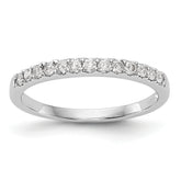 14K White Gold 1/4 carat Diamond Complete Wedding Band