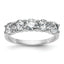 Five-Stone Round Diamond Wedding Band in 14K White Gold, 4.5mm (1.65 ct. tw.), Size 7 - Sophia Jewelers