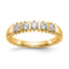 Five-Stone Diamond Wedding Band in 14K Yellow Gold, 3.1mm (0.2 ct. tw.), Size 7 - Sophia Jewelers