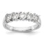 14K White Gold 5-Stone Prong-set (Holds 5-3.4mm Round) Diamond Band Mounting