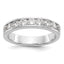 14K White Gold 9-Stone 7/8 carat Round Diamond Complete Channel Band