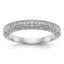 Diamond Wedding Band in 14K White Gold, 3.4mm (1/4 ct. tw.), Size 7 - Sophia Jewelers