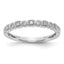 14K White Gold Diamond Band