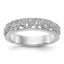 Diamond Wedding Band in 14K White Gold, 4.6mm (0.14 ct. tw.), Size 7 - Sophia Jewelers