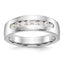 14K White Gold 8-Stone 1/2 carat Diamond Complete Men's Channel Band