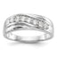 14K White Gold 7-Stone 1/2 carat Diamond Complete Men's Band