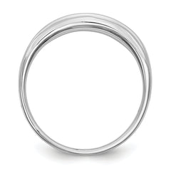 14K White Gold 1/4 carat Diamond Complete Men's Channel Band