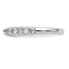 14K White Gold Peg Set 1/2 carat Diamond Semi-mount Engagement Ring