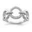 Diamond Fancy Circles Ring in 14K White Gold (1/6 ct. tw.), Size 7 - Sophia Jewelers