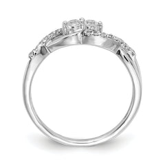 14k White Gold Diamond Fancy Ring