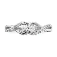 14k White Gold Diamond Fancy Ring