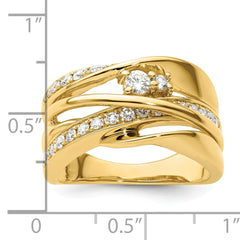 14k Fancy Diamond Ring