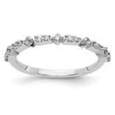 14k White Gold Fancy Diamond Band