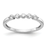 14k White Gold 5-stone Diamond Ring
