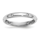 14k White Gold 6-stone Diamond Band