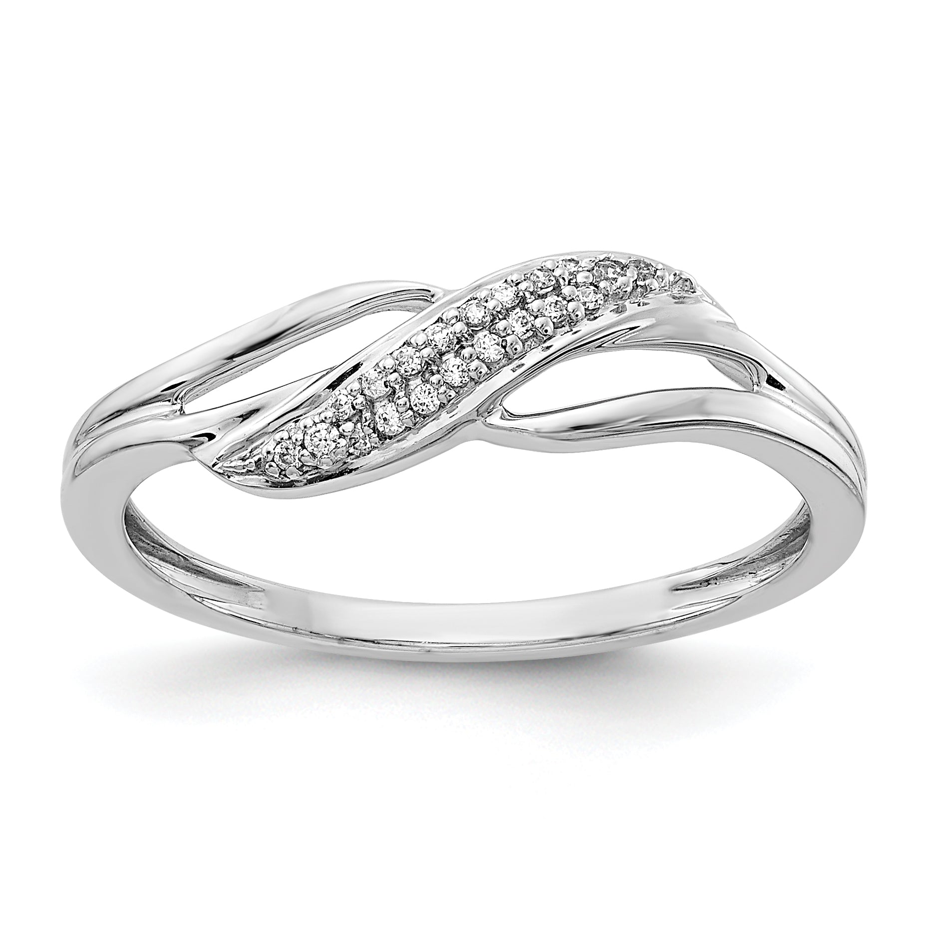 14k White Gold Diamond Fashion Ring