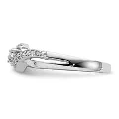 14k White Gold Diamond Fashion Ring