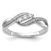 14k White Gold Diamond Fashion Ring
