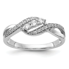 14k White Gold Diamond Fashion Ring