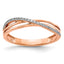 Diamond Ring in 14K Rose Gold (1/10 ct. tw.), Size 7 - Sophia Jewelers