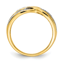 14k Rhodium Diamond Ring