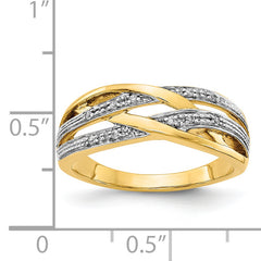 14k Rhodium Diamond Ring