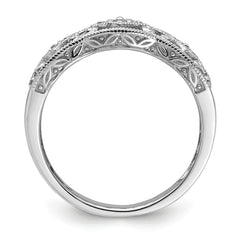 14k White Gold Diamond Vintage Ring