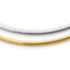14k Two-tone Lt Reversible 3mm Omega w/extender Necklace