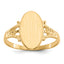 14k 14.0x8.5mm Closed Back Signet Ring