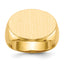 14k 14.0x20.5mm Open Back Men's Signet Ring